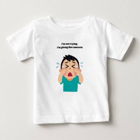 😂私は泣き叫びではなく、私のライフ与え・コンサートだ ベビーTシャツ (正面)