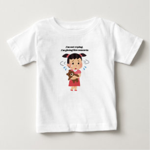 🎵私は泣き叫びではなく、私のライブ与えコンサートだ ベビーTシャツ