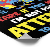 私は注目していない自閉的な視線だ ポスター (角)