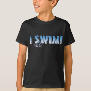 私は泳ぎます Tシャツ