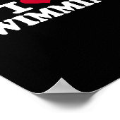 私は泳ぐのが大好きだ ポスター (角)