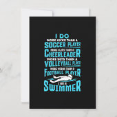 私は泳ぐ人スイミングプールおもしろいの恋人のギフトである 招待状 (正面)