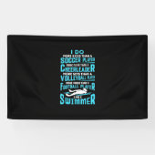 私は泳ぐ人スイミングプールおもしろいの恋人のギフトである 横断幕 (横)