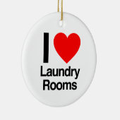 私は洗濯室を愛します セラミックオーナメント (右)