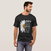 私は活動補助花おもしろいデイジー Tシャツ (正面フル)