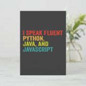 私は流暢なコンピュータ言語を話す - 面白いコーディング 招待状 (スタンド正面)