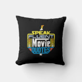私は流暢な映画引用文の枕を話します クッション (正面)
