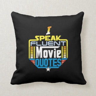 私は流暢な映画引用文の枕を話します クッション