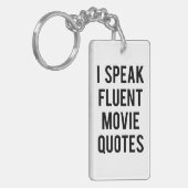 私は流暢な映画引用文を話します キーホルダー (正面左)