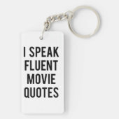 私は流暢な映画引用文を話します キーホルダー (裏面)