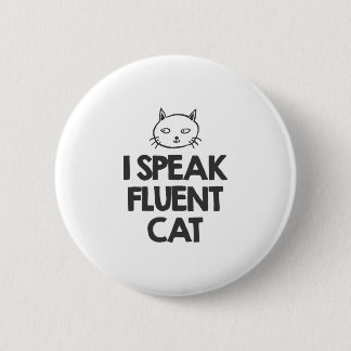 私は流暢な猫を話します 缶バッジ
