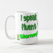 私は流暢なBlarneyのマグを話します コーヒーマグカップ (左)