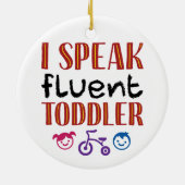 私は流話ちょうな幼児デイケア先生 セラミックオーナメント (裏面)