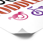 私は流話ちょうな幼児デイケア先生 フォトプリント            (角)