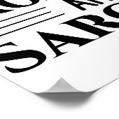 私は流話流なブロードウェイと皮肉をおもしろい言う ポスター (角)