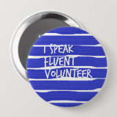 私は流話流なボランティアボタン 缶バッジ (正面&裏面)