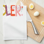 私は流話流な幼児 – ママ、デイケア先生ギフト キッチンタオル (四つ折り)