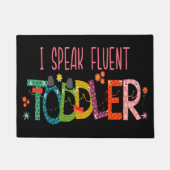 私は流話流な幼児 – ママ、デイケア先生ギフト ドアマット (正面)