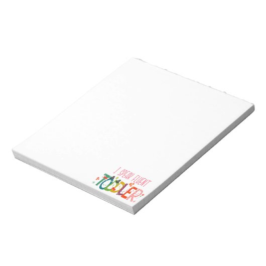 私は流話流な幼児 – ママ、デイケア先生ギフト ノートパッド (回転)