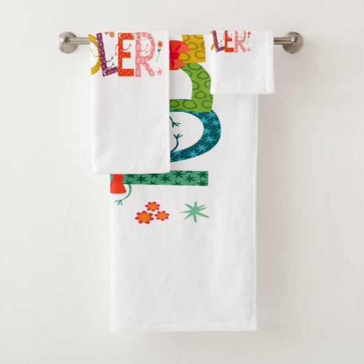 私は流話流な幼児 – ママ、デイケア先生ギフト バスタオルセット (インサイチュ)