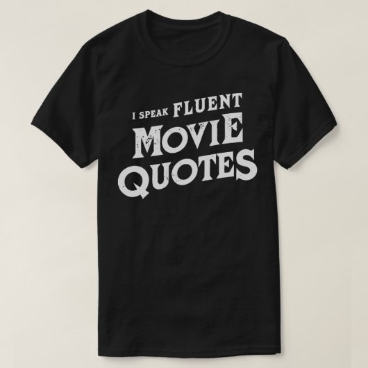 私は流話流な映画の引用文 Tシャツ (デザイン正面)