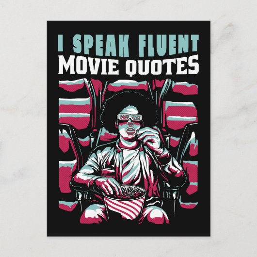 私は流話流な映画引用文 ポストカード (正面)