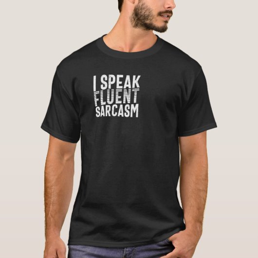 私は流話流な皮肉ことわざ Tシャツ (正面)