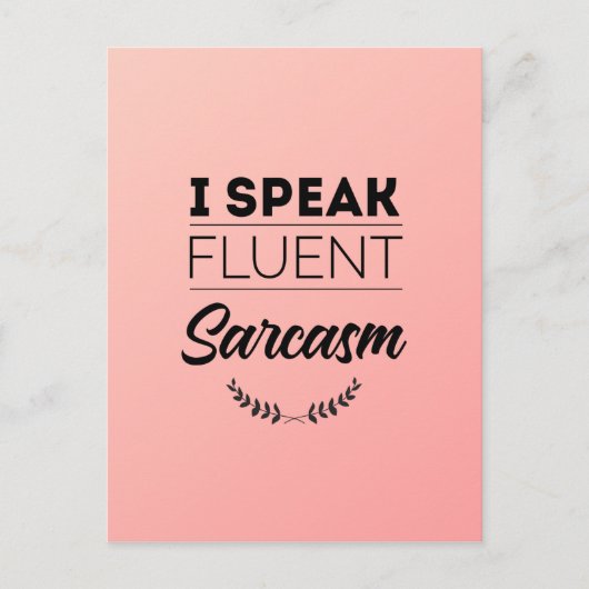 私は流話流な皮肉 ポストカード (正面)