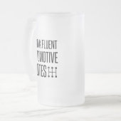 私は流話流な車の引用文 フロストグラスビールジョッキ (正面左)