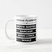 私は流話然と入る コーヒーマグカップ (左)