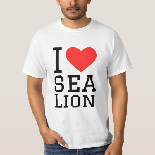 私は海のレオンが大好き Tシャツ (正面)