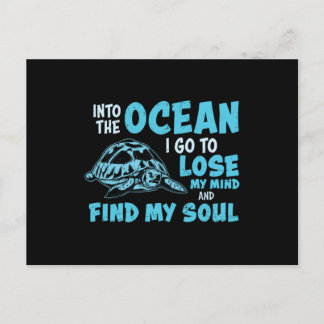 私は海の中に魂を見つける ポストカード