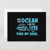 私は海の中に魂を見つける ポストカード (正面/裏面)