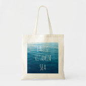 私は海の背景が付いているビタミンの海のバッグを必要とします トートバッグ (正面)