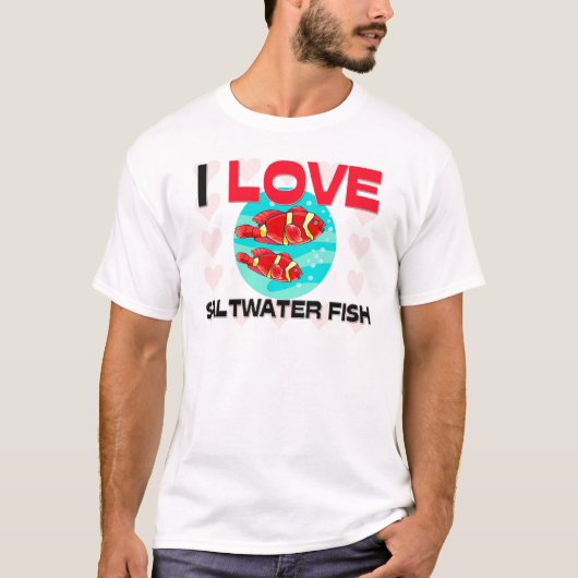 私は海の魚を愛します Tシャツ (正面)