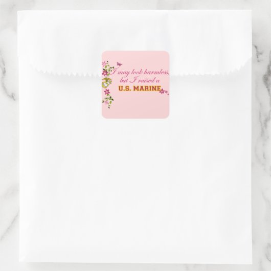 私は海兵隊を育てた スクエアシール (バッグ)