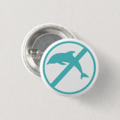 私は海洋の生物学者であり、イルカを憎みます 缶バッジ (正面&裏面)