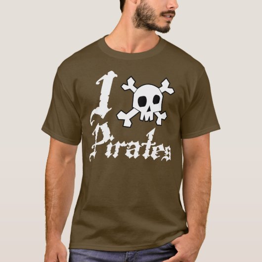 私は海賊を愛します Tシャツ (正面)