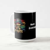 私は海賊パイの日A数学の冒険おもしろいだ コーヒーマグカップ (正面左)