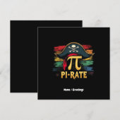 私は海賊パイの日A数学の冒険おもしろいだ 招待状 (正面/裏面)