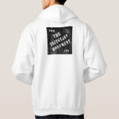 私は消費者とあります パーカ (裏面)