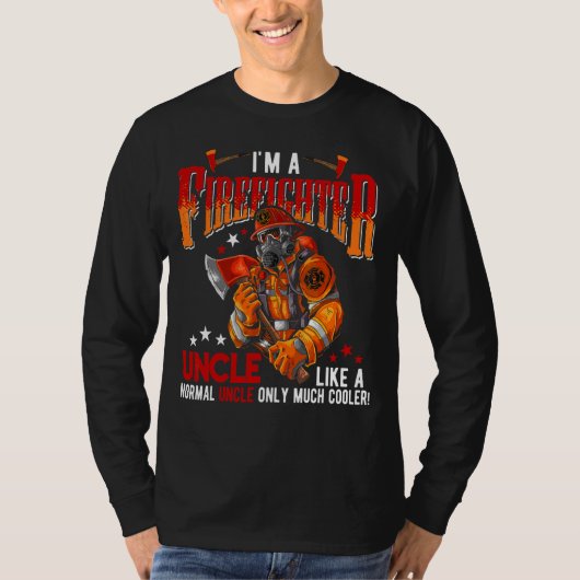 私は消防士の叔父の定義だけ多くの Tシャツ (正面)