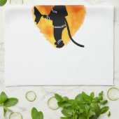 私は消防士を愛します キッチンタオル (折り畳み)