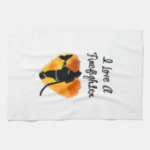 私は消防士を愛します キッチンタオル (横)