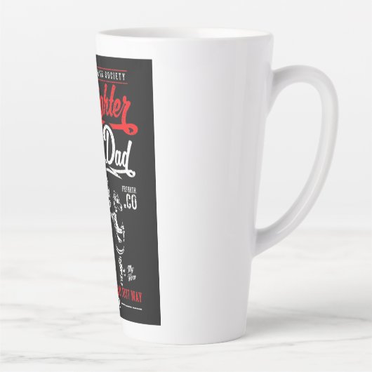 私は消防士パパ カフェラテマグ (右)