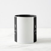 私は涙自由主義のコーヒーマグ11oz大好き マグカップ (中央)