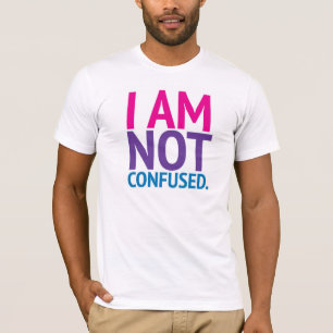私は混同しなかった着色されたBiのプライドのワイシャツではないです Tシャツ