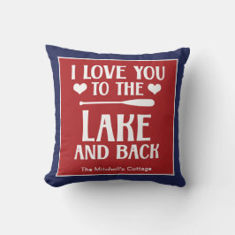 私は湖とバックにあなたを愛する – Valentines Day T クッション