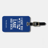 私は湖とバックにあなたを愛航海の- L ラゲッジタグ (正面横)