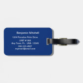 私は湖とバックにあなたを愛航海の- L ラゲッジタグ (裏面横)